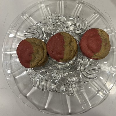 Strawberry Iced Oatmeal Cookies