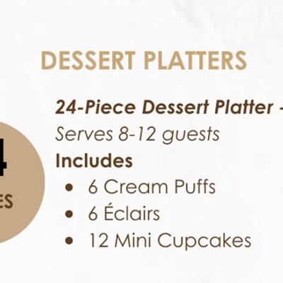 24-Piece Dessert Platter