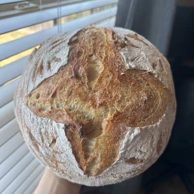 Roasted Garlic & Rosemary Sourdough Loaf
