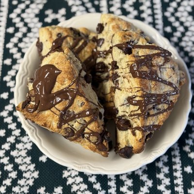 Chocolate Chip Sourdough Scones