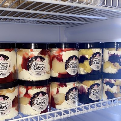 1 Dozen (12) 8oz Cake Jars 1 Flavor ( Any Flavor) 