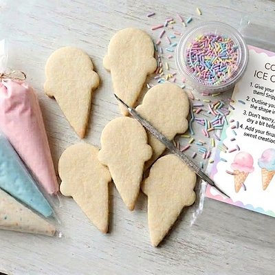 Summer Ice Cream DIY Cookie Deco Kit