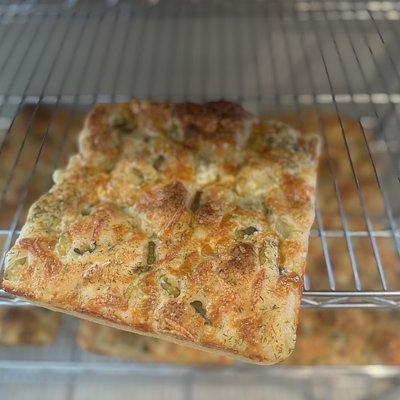 Dill Pickle Sourdough Focaccia 