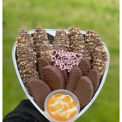 12 Count Chocolate covered Apples Slices 
