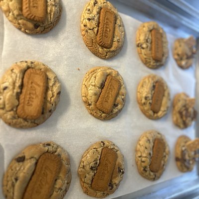 Biscoff Cookie Butter Stuffed  Cookies