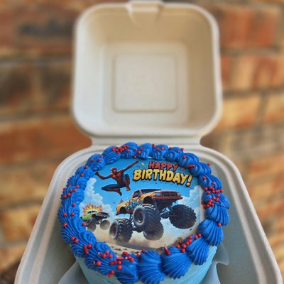 Spiderman Birthday Bento Cake 