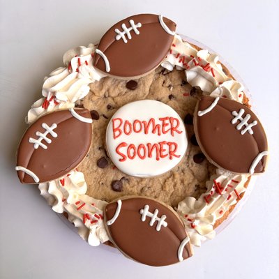 OU Football Cookie Cake