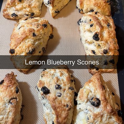 Lemon Blueberry Sourdough Scone 4 Count