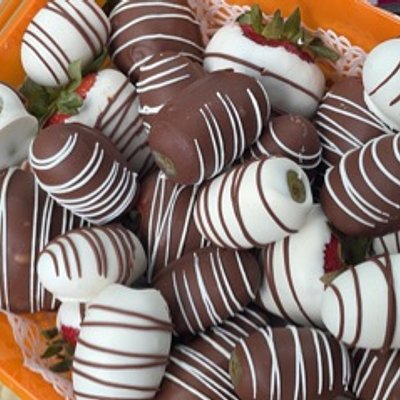 Mixed Chocolate Covered Fruit Bowl-Medium