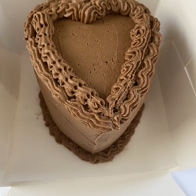Single Serve Heart Cake