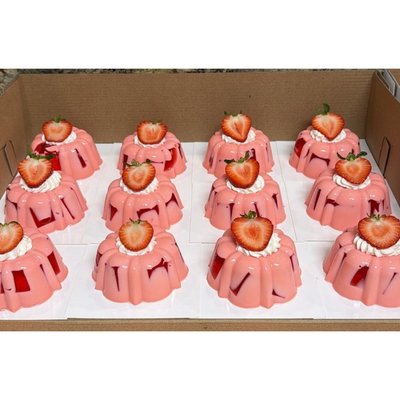 Mini Strawberry Mosaico Jellos