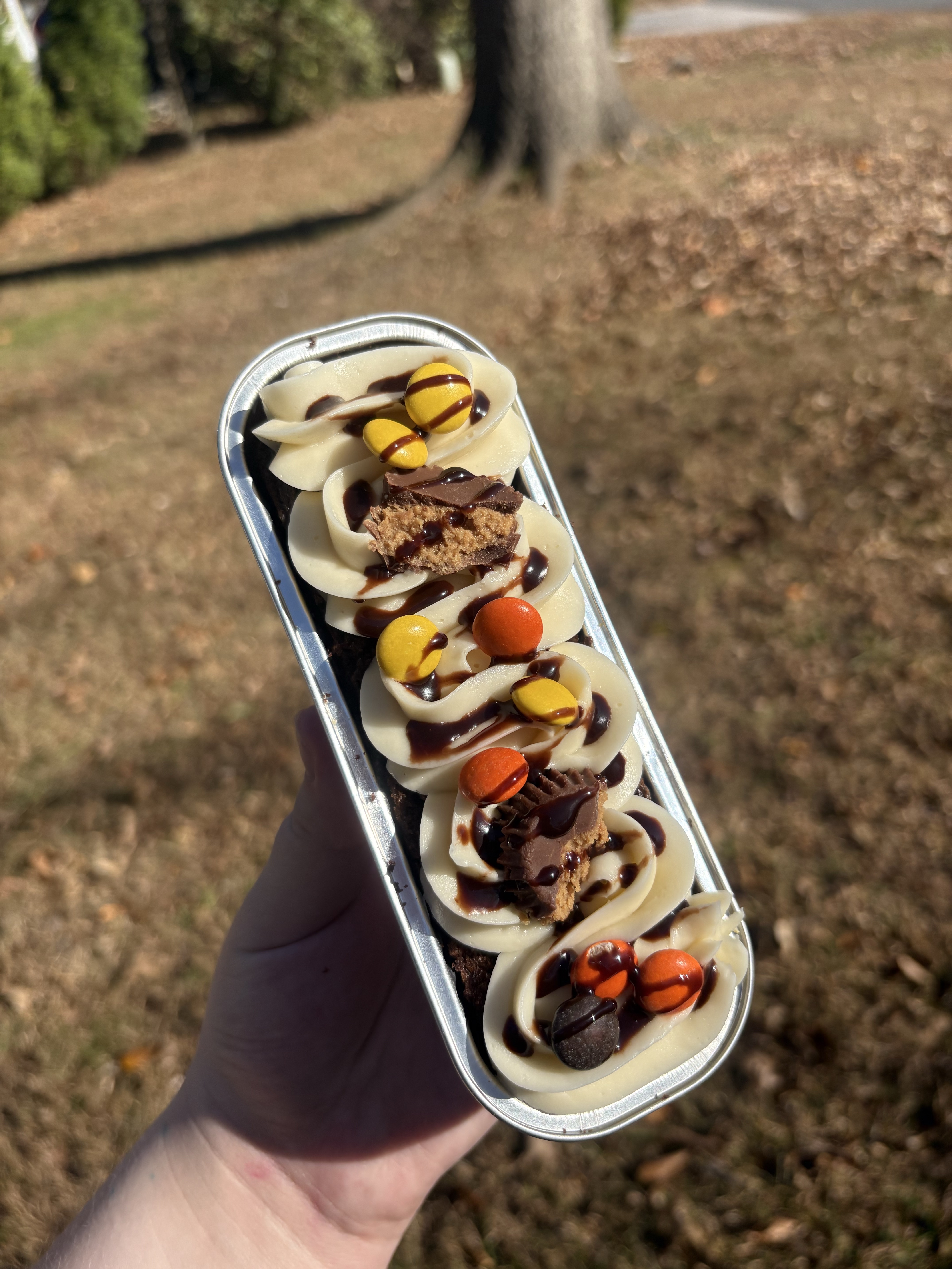 Reese’s PB Mini Cake🧡🤎