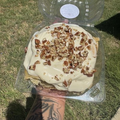 Maple Pecan Cinnamon Roll