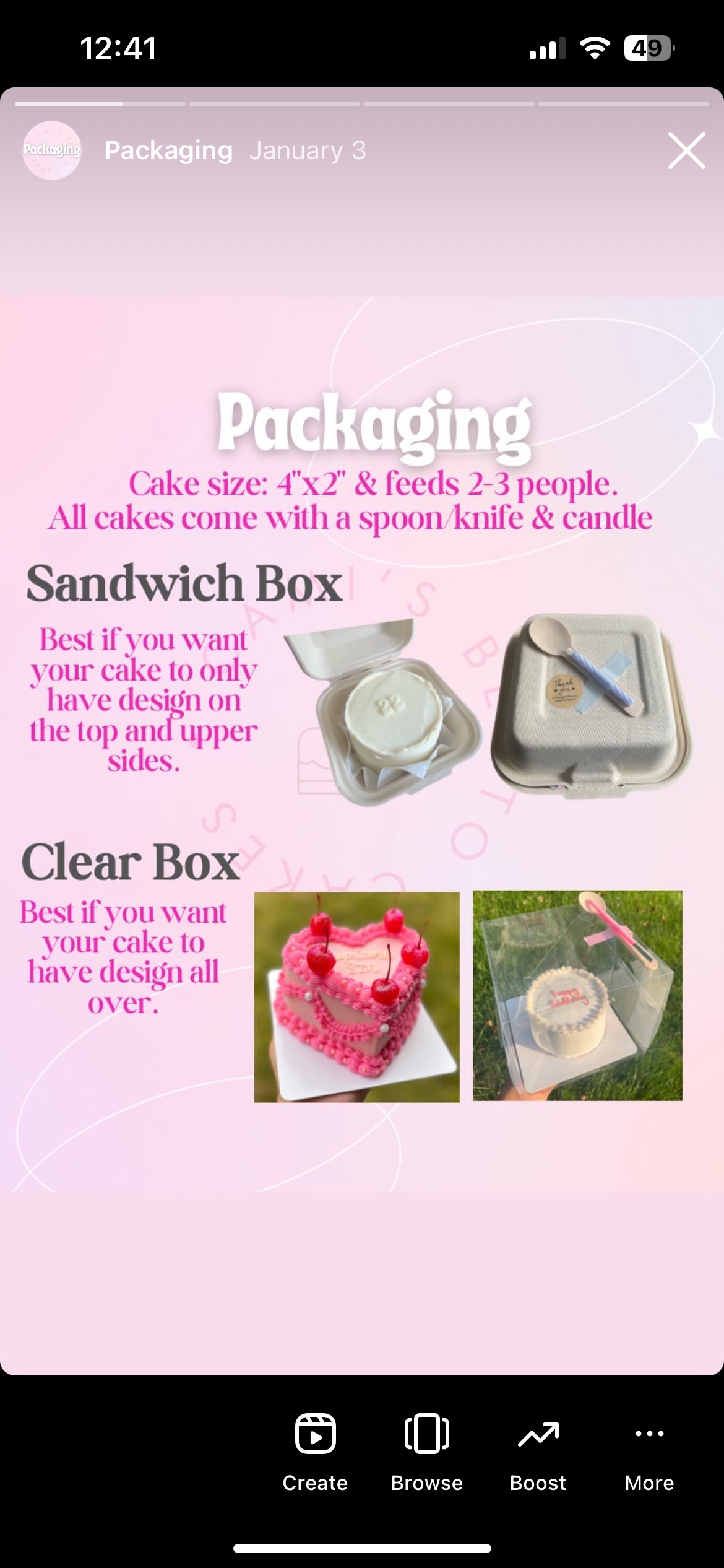 Bento Cakes