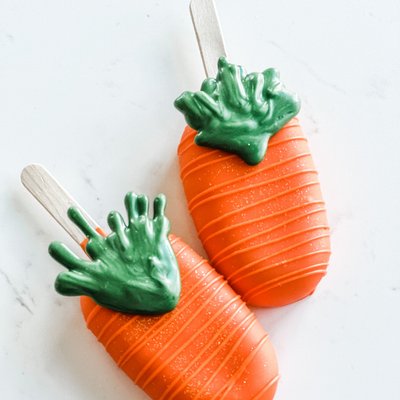 Carrot 🥕 Designed Cakesicles 