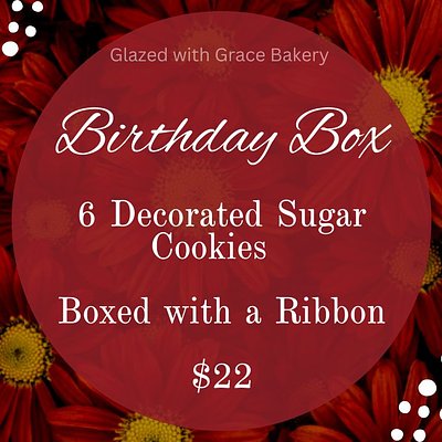 Birthday Cookie box