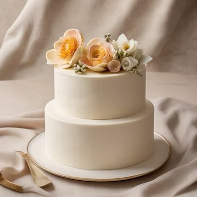 Elegant Two-Tiered Cake