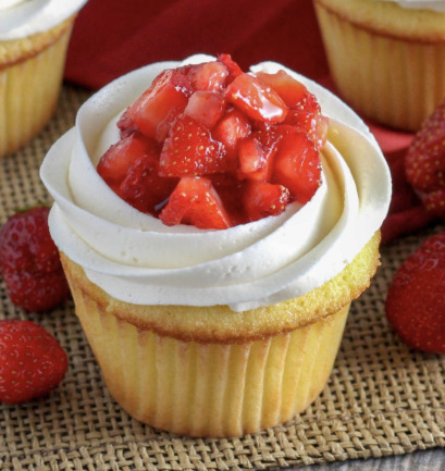 Strawberry Shortcake Cupcakes 
