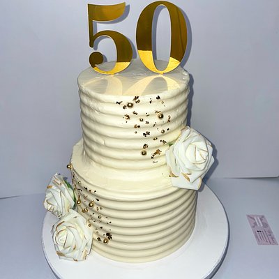 7" + 5" Custom Tiered Cake
