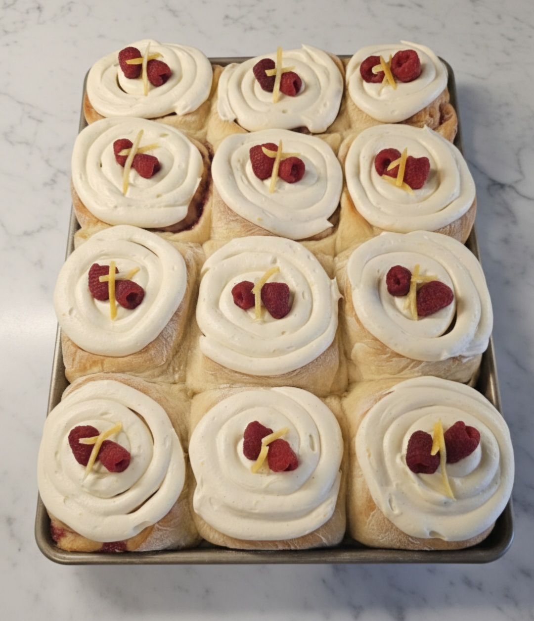 Raspberry Lemon Rolls