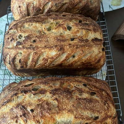 Jalapeno Cheddar Sourdough Bread 