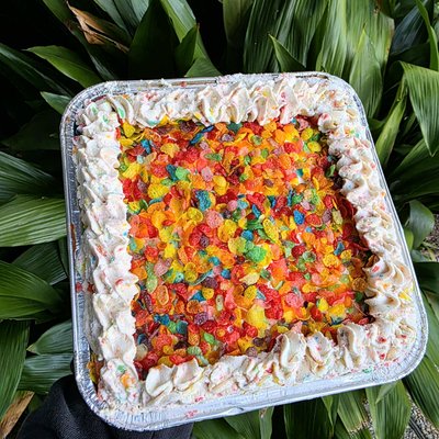 Fruity Pebbles Tres Leches Cake (8x8 Pan)