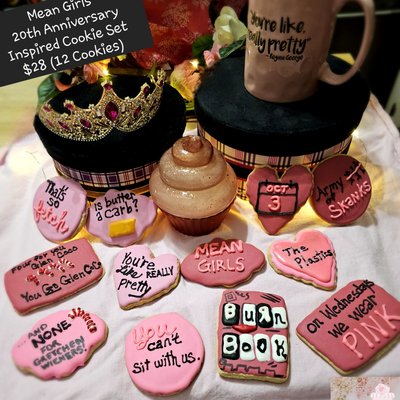 Mean Girls 20th Anniversary Inspired Cookie Set (12 Cookies)