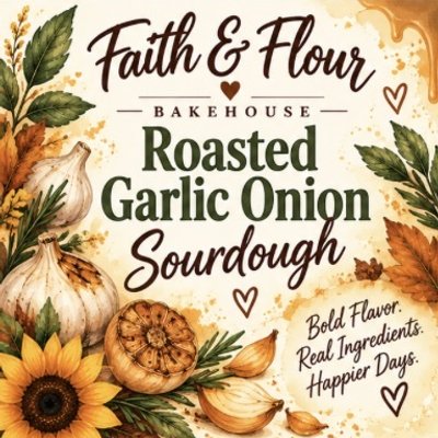 Roasted Garlic & Onion Sourdough