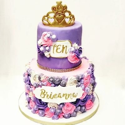 2 Tier Cakes Starting  With 8" X 6 "( Starts At $220 Price Increases With Size & Complexity Of Design)