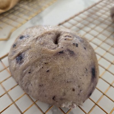 Blueberry Sourdough Bagels (6)