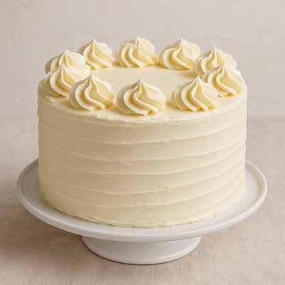 6” Vanilla butter cake 