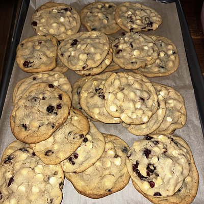 Cranberry Or Blueberry White Chocolate Cookies 60 Grams Each 