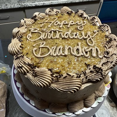 German Choc Cake With Coconut Frosting 