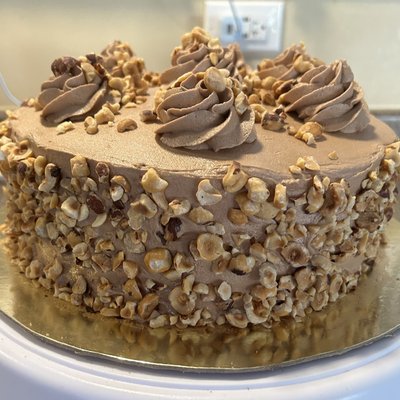 Chocolate Mocha Hazelnut Cake