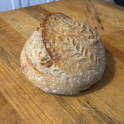 Rosemary And Roasted Garlic Sourdough - MINI LOAF
