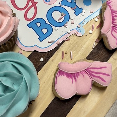 Gender Reveal Cookies 