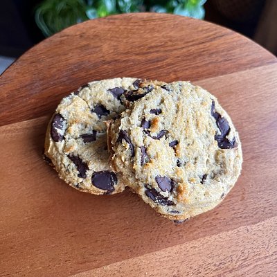 Sugar-free Dark Chocolate Chip Cookies