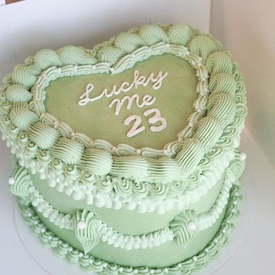 8-Inch Three-Layered Heart Cake