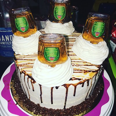 Liquor Themed Cake 