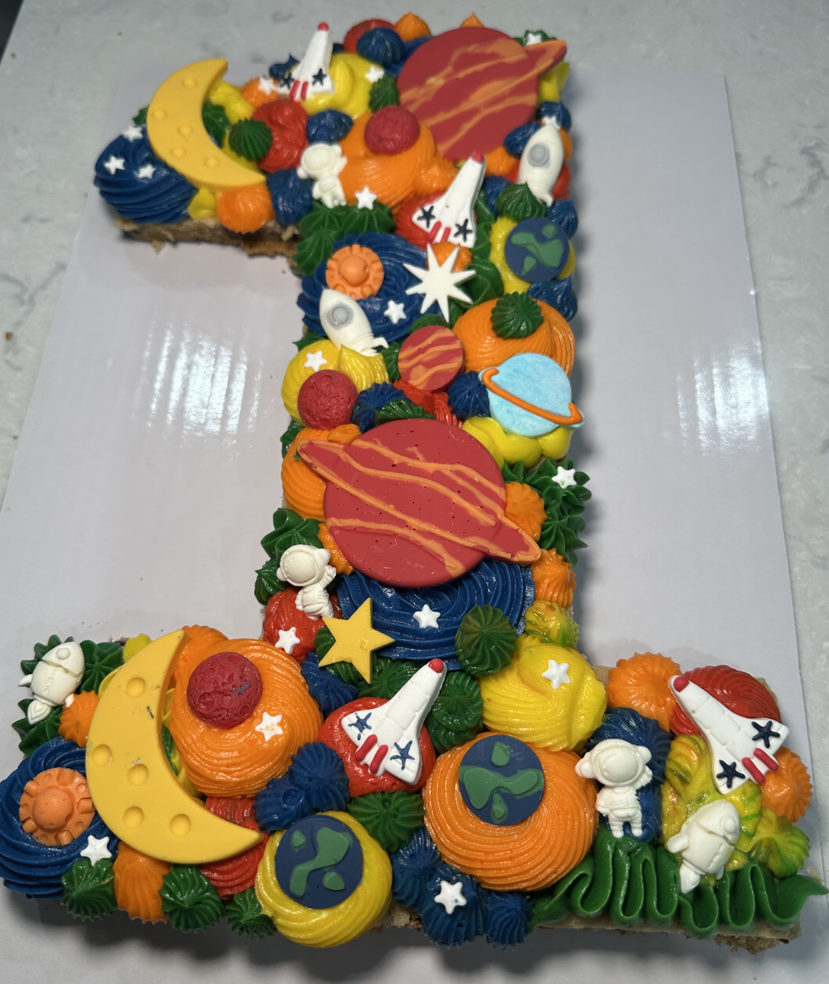 Number Cookie Cake 