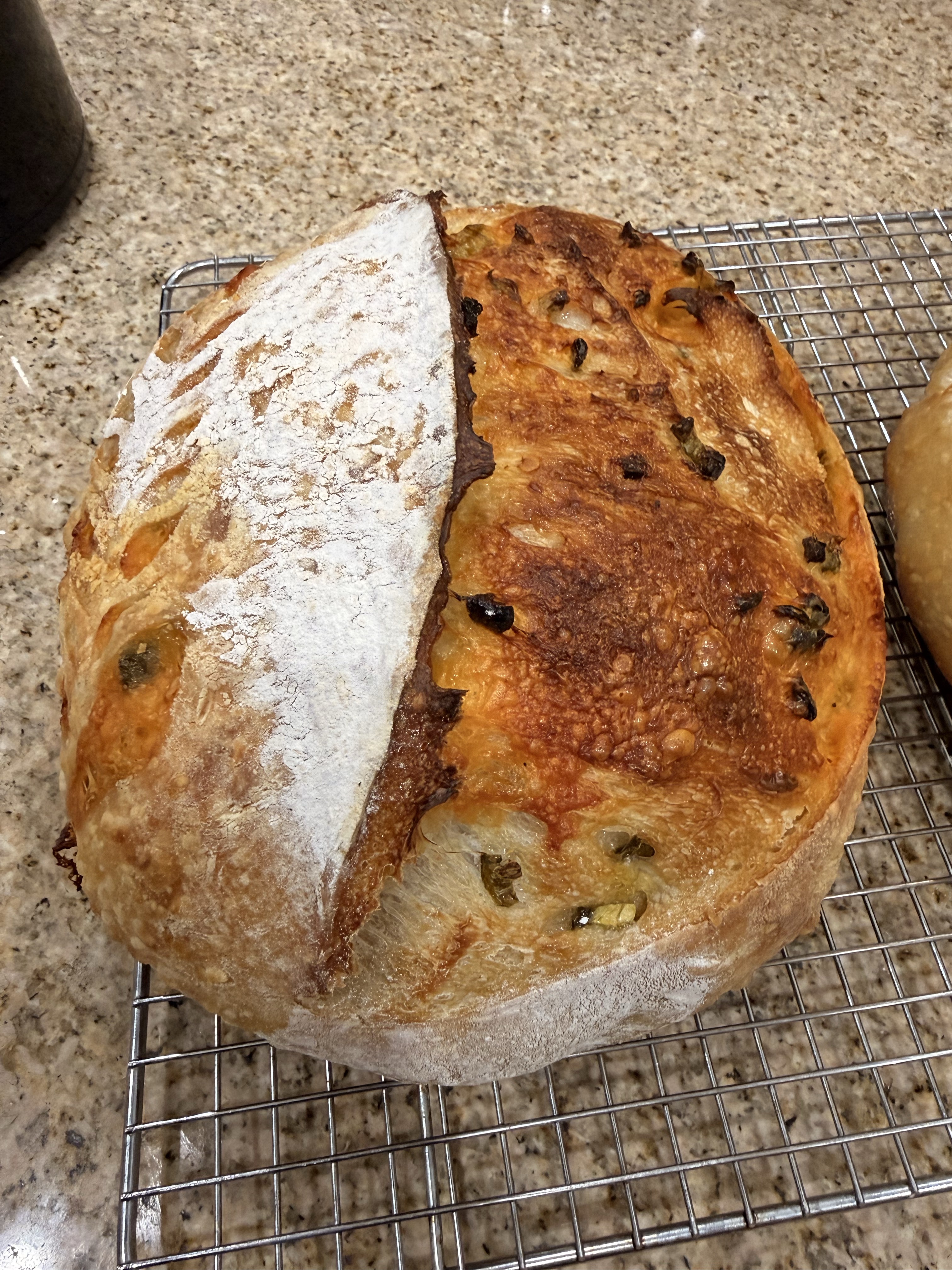 Jalapeño Cheddar Sourdough Loaf