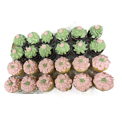 Cactus Flower Cupcakes