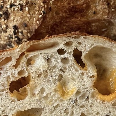 Everything bagel & Cheese (or w/o Cheese)