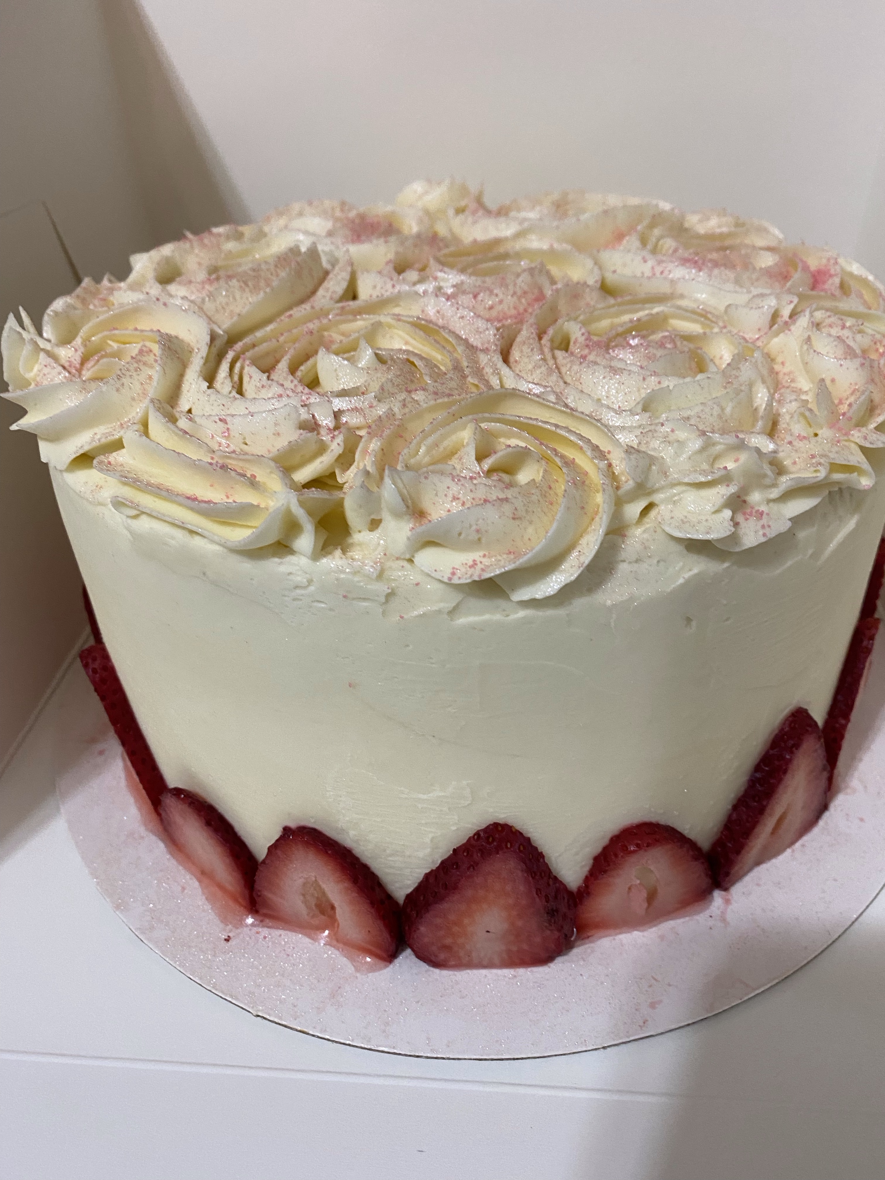 Strawberry Vanilla Bean Cake