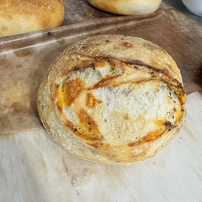Cheddar & Everything Bagel Sourdough Bread 
