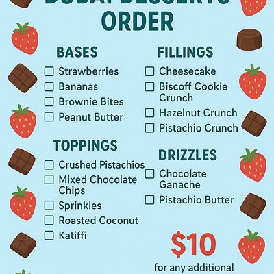Large Make Your Own Dessert 