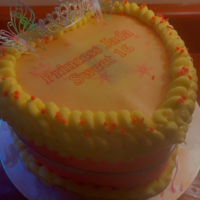 8 Inch Heart Burn Cake