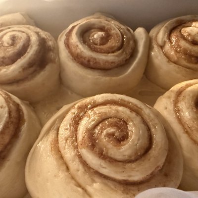 Four Classic Cinnamon Rolls