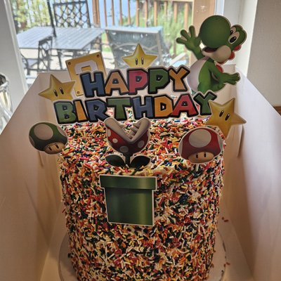 Sprinkle Explosion Cake 
