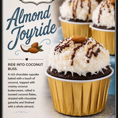 Almond Joyride Cupcake 